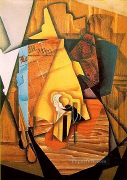  Cafe Painting - a man in a cafe 1914 Juan Gris